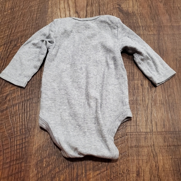 Carters Just One You Baby Girl Long Sleeve One Piece Bodysuits Red Coral Grey 3M - Picture 7 of 7